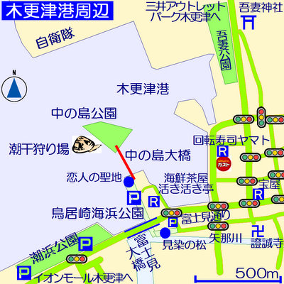 木更津港周辺マップ