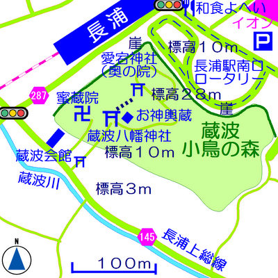 蔵波八幡神社マップ