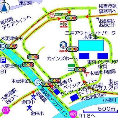 三井アウトレットパーク木更津広域マップ