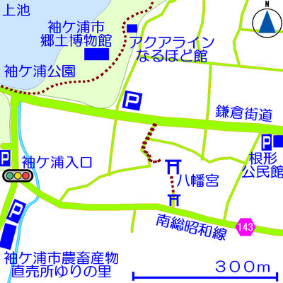 下新田八幡宮アクセスマップ