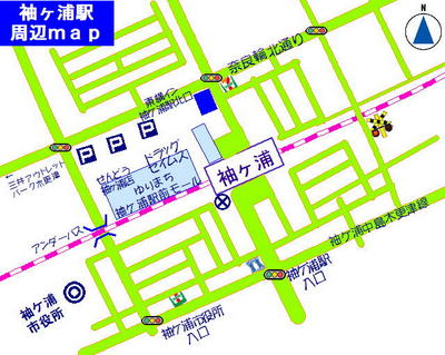 袖ケ浦駅周辺マップ