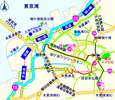 東京ドイツ村アクセスマップ